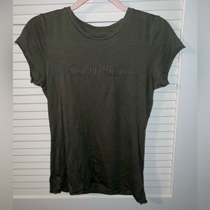 Women’s Calvin Klein Jeans T-Shirt Green Size small